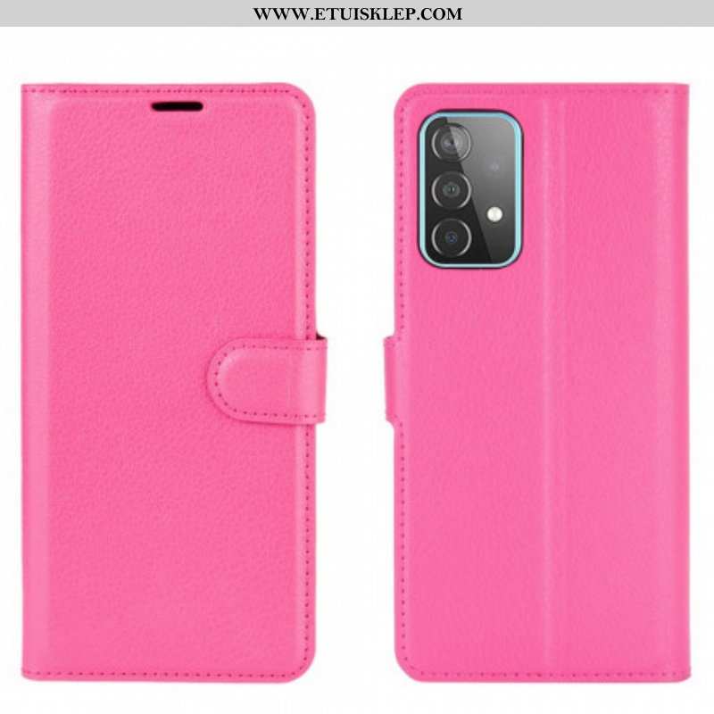 Etui Folio do Samsung Galaxy A52 4G / A52 5G / A52s 5G Klasyczne Liczi
